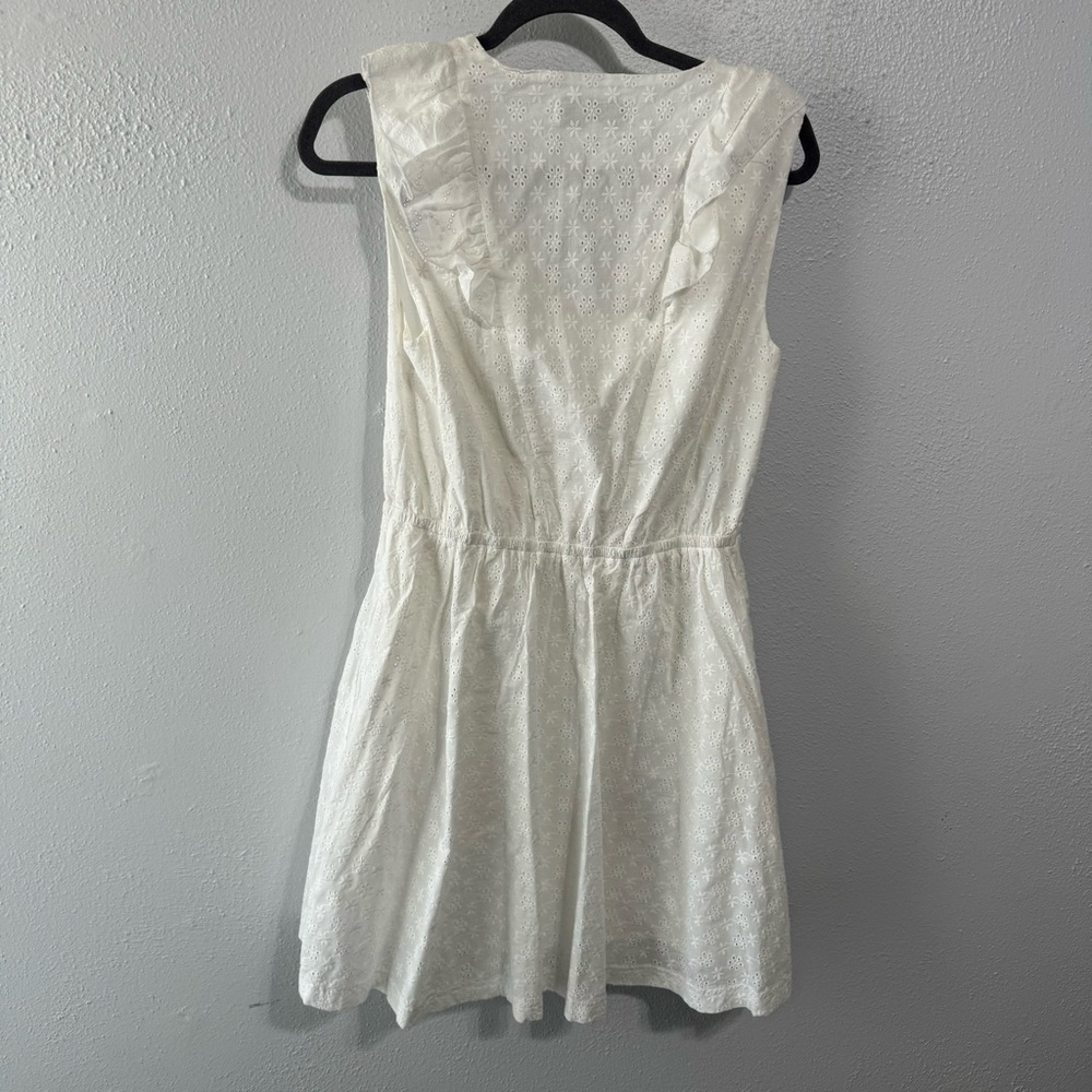Elizabeth and James textile white eyelet ruffle dress med - Picture 4 of 7